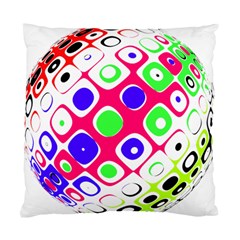 Color Ball Sphere With Color Dots Standard Cushion Case (one Side) by Nexatart