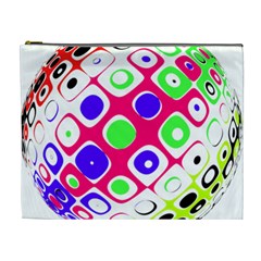 Color Ball Sphere With Color Dots Cosmetic Bag (xl) by Nexatart