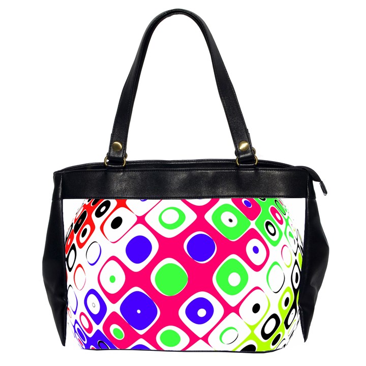 Color Ball Sphere With Color Dots Office Handbags (2 Sides) 