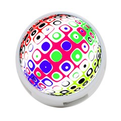 Color Ball Sphere With Color Dots 4-port Usb Hub (one Side) by Nexatart