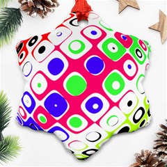 Color Ball Sphere With Color Dots Ornament (snowflake) by Nexatart