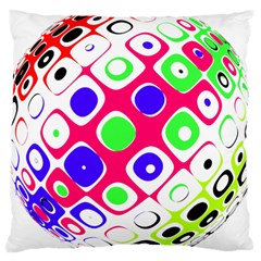 Color Ball Sphere With Color Dots Large Cushion Case (two Sides) by Nexatart