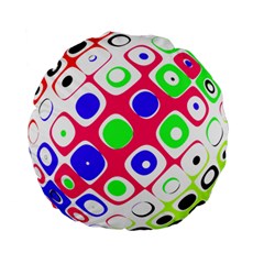 Color Ball Sphere With Color Dots Standard 15  Premium Round Cushions by Nexatart