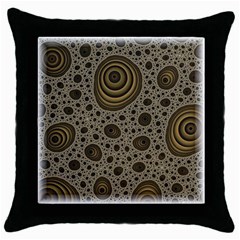 White Vintage Frame With Sepia Targets Throw Pillow Case (black) by Nexatart