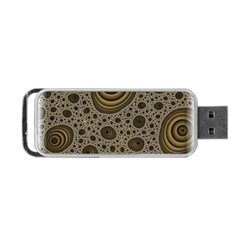 White Vintage Frame With Sepia Targets Portable Usb Flash (one Side) by Nexatart