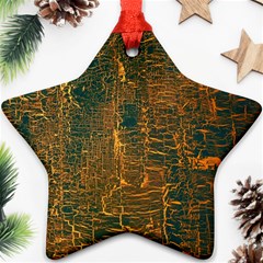 Black And Yellow Color Ornament (star) by Nexatart