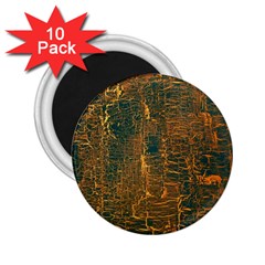 Black And Yellow Color 2 25  Magnets (10 Pack) 