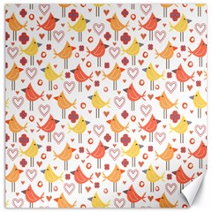 Happy Birds Seamless Pattern Animal Birds Pattern Canvas 20  X 20   by Nexatart