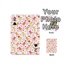 Happy Birds Seamless Pattern Animal Birds Pattern Playing Cards 54 (mini)  by Nexatart