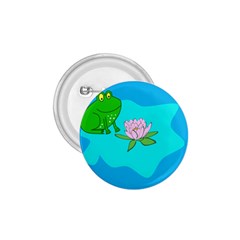 Frog Flower Lilypad Lily Pad Water 1 75  Buttons by Nexatart