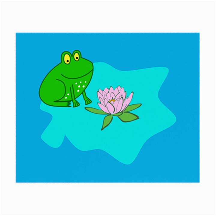 Frog Flower Lilypad Lily Pad Water Small Glasses Cloth