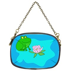 Frog Flower Lilypad Lily Pad Water Chain Purses (one Side)  by Nexatart