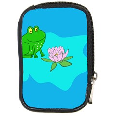 Frog Flower Lilypad Lily Pad Water Compact Camera Cases by Nexatart