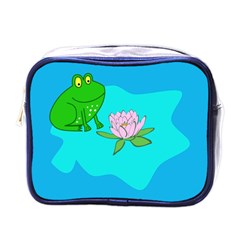 Frog Flower Lilypad Lily Pad Water Mini Toiletries Bags by Nexatart