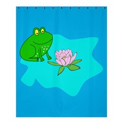 Frog Flower Lilypad Lily Pad Water Shower Curtain 60  X 72  (medium)  by Nexatart