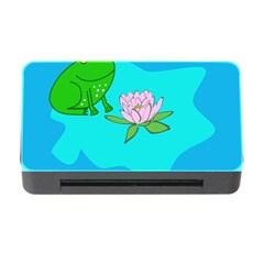 Frog Flower Lilypad Lily Pad Water Memory Card Reader With Cf by Nexatart