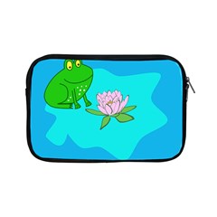 Frog Flower Lilypad Lily Pad Water Apple Ipad Mini Zipper Cases by Nexatart