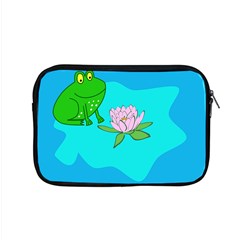 Frog Flower Lilypad Lily Pad Water Apple Macbook Pro 15  Zipper Case by Nexatart