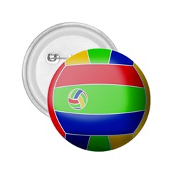 Balloon Volleyball Ball Sport 2 25  Buttons by Nexatart