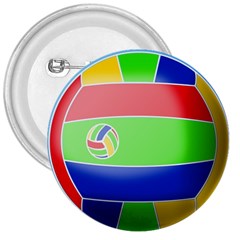 Balloon Volleyball Ball Sport 3  Buttons by Nexatart