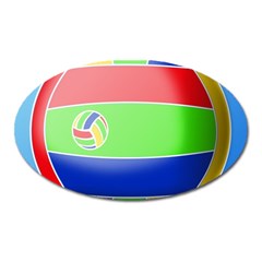 Balloon Volleyball Ball Sport Oval Magnet by Nexatart