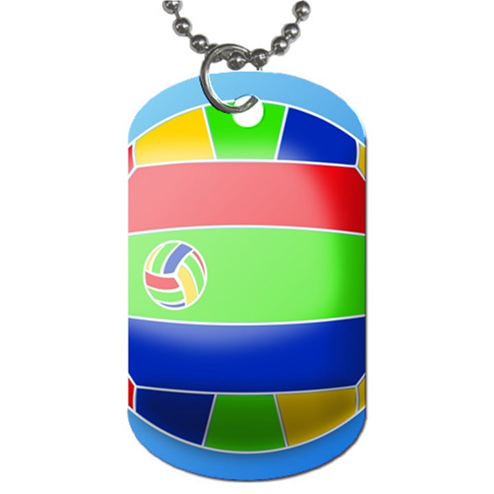 Balloon Volleyball Ball Sport Dog Tag (One Side)