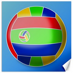 Balloon Volleyball Ball Sport Canvas 16  X 16   by Nexatart