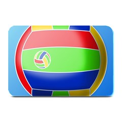 Balloon Volleyball Ball Sport Plate Mats by Nexatart