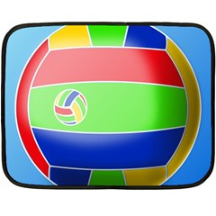 Balloon Volleyball Ball Sport Fleece Blanket (mini) by Nexatart