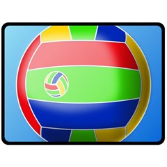 Balloon Volleyball Ball Sport Fleece Blanket (large)  by Nexatart