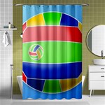 Balloon Volleyball Ball Sport Shower Curtain 48  x 72  (Small)  Curtain(48  X 72 ) - 42.18 x64.8  Curtain(48  X 72 )