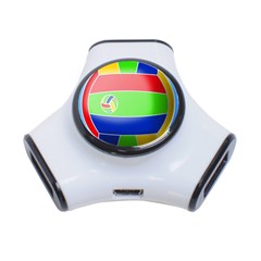 Balloon Volleyball Ball Sport 3-port Usb Hub by Nexatart