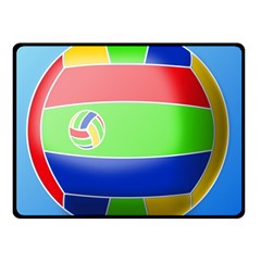 Balloon Volleyball Ball Sport Double Sided Fleece Blanket (small)  by Nexatart