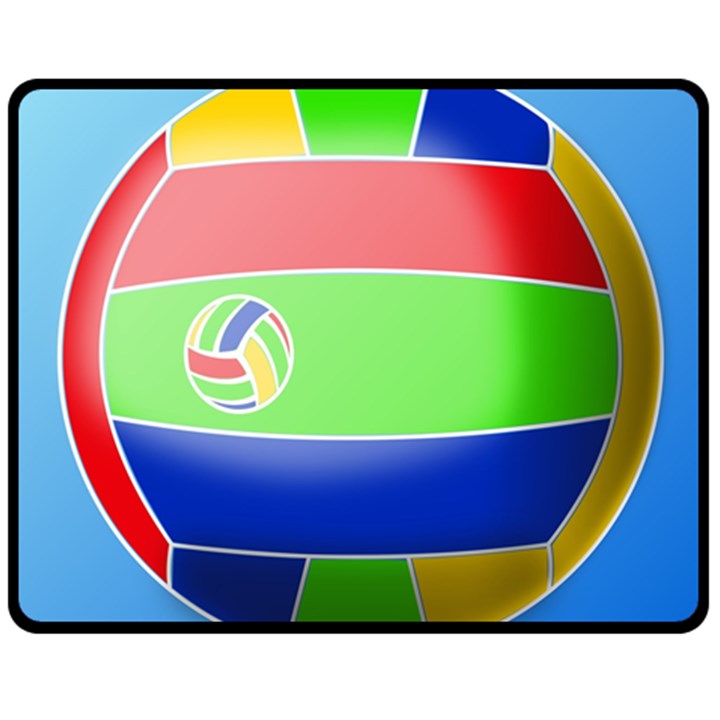 Balloon Volleyball Ball Sport Double Sided Fleece Blanket (Medium) 