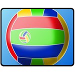 Balloon Volleyball Ball Sport Double Sided Fleece Blanket (Medium)  58.8 x47.4  Blanket Back