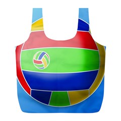 Balloon Volleyball Ball Sport Full Print Recycle Bags (l)  by Nexatart