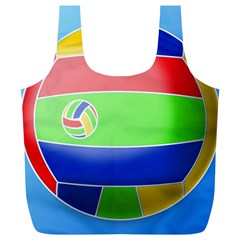 Balloon Volleyball Ball Sport Full Print Recycle Bags (l)  by Nexatart