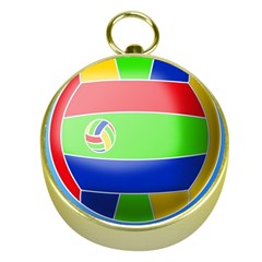 Balloon Volleyball Ball Sport Gold Compasses by Nexatart