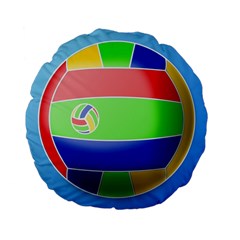 Balloon Volleyball Ball Sport Standard 15  Premium Flano Round Cushions by Nexatart