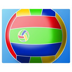 Balloon Volleyball Ball Sport Double Sided Flano Blanket (medium)  by Nexatart