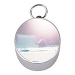 Winter Day Pink Mood Cottages Mini Silver Compasses Front