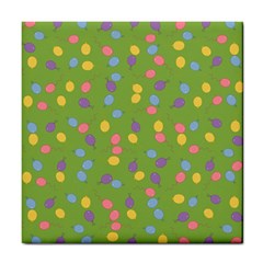 Balloon Grass Party Green Purple Tile Coasters by Nexatart