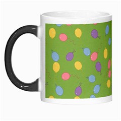 Balloon Grass Party Green Purple Morph Mugs by Nexatart