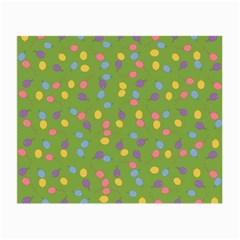 Balloon Grass Party Green Purple Small Glasses Cloth (2-side) by Nexatart