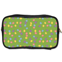 Balloon Grass Party Green Purple Toiletries Bags by Nexatart