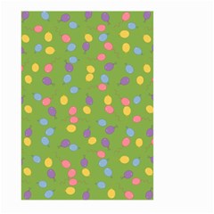 Balloon Grass Party Green Purple Large Garden Flag (two Sides) by Nexatart