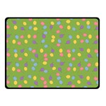 Balloon Grass Party Green Purple Double Sided Fleece Blanket (Small)  45 x34  Blanket Front