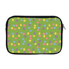 Balloon Grass Party Green Purple Apple Macbook Pro 17  Zipper Case by Nexatart