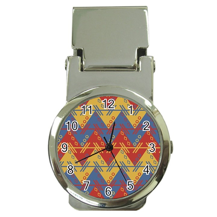 Aztec South American Pattern Zig Zag Money Clip Watches