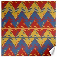 Aztec South American Pattern Zig Zag Canvas 20  X 20   by Nexatart